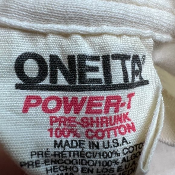 VINTAGE 90s Amelia Earhart Women Fly T-Shirt 1992 Single Stitch Size Medium - Picture 8 of 8